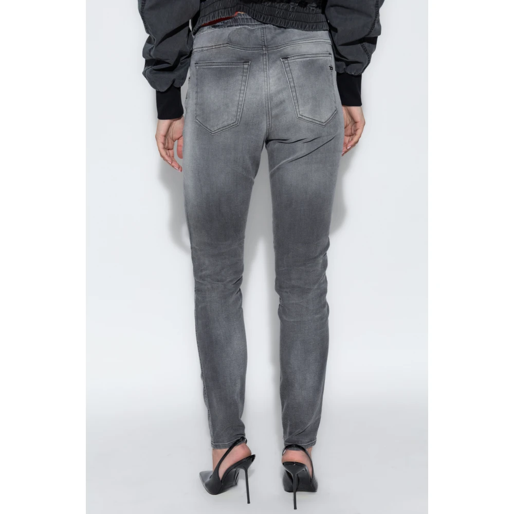 Diesel Broek met 2061 D-Tail logo Gray Dames