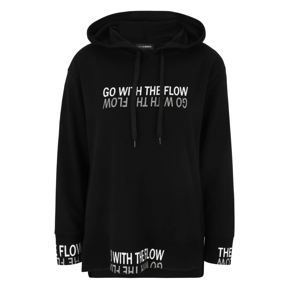 Doris S Grafische Hoodie Black Dames