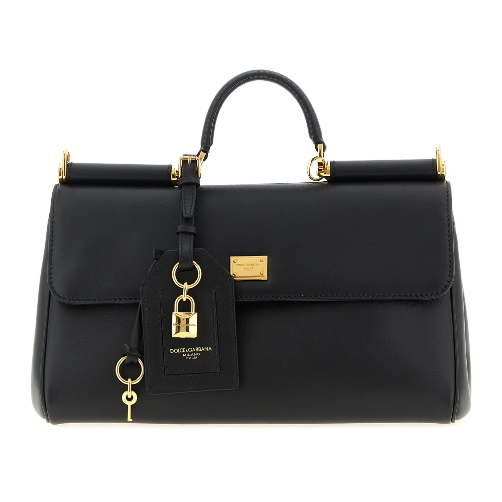 Dolce & Gabbana , Handbags, Female, Black, One Size, My Sicily Handbag