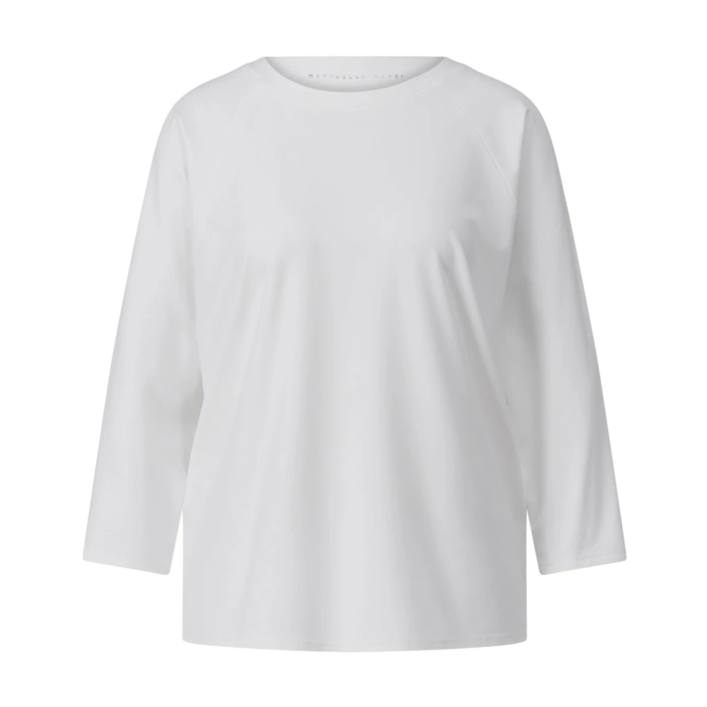 RAFFAELLO ROSSI Sportief 3 4 Mouw Jersey T-Shirt White Dames