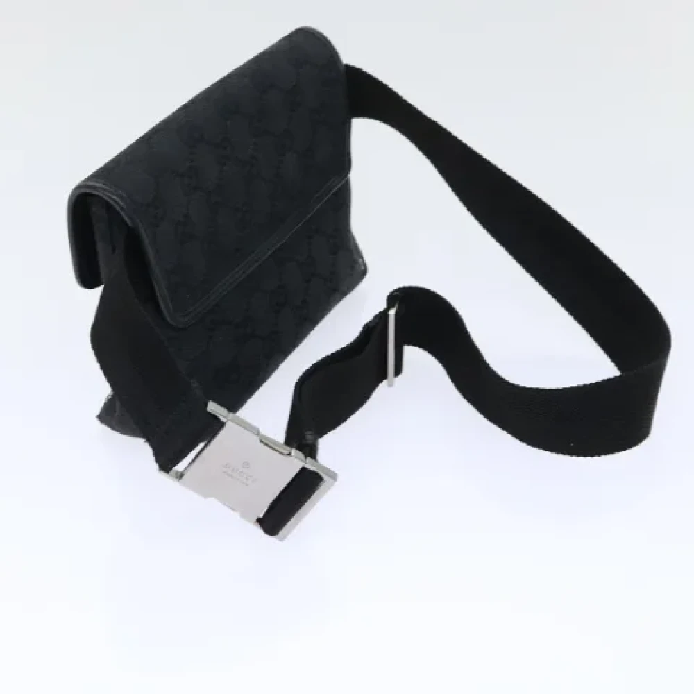 Gucci Vintage Pre-owned Canvas crossbody-bags Black Dames