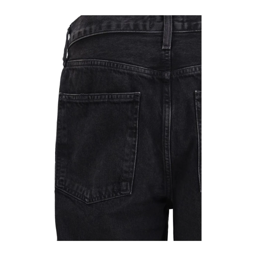 Agolde Loose Fit Katoenen Jeans Black Heren
