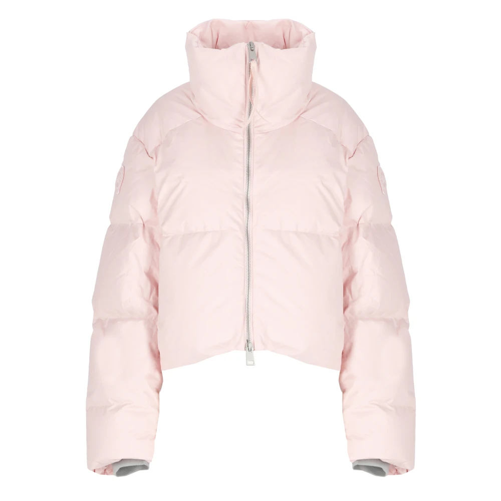 Canada Goose Roze Donsjack Hoge Hals Rits Pink Dames