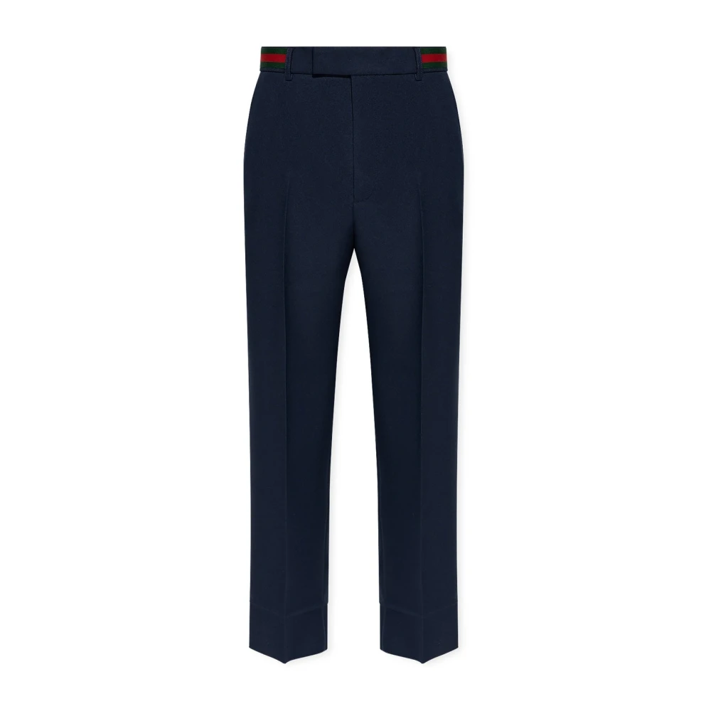 Gucci Trousers Blue Heren