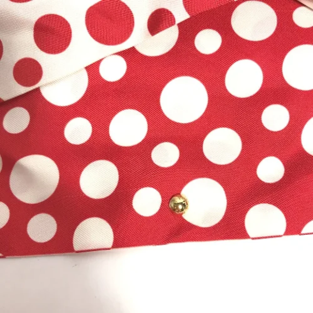Louis Vuitton Vintage Pre-owned Silk scarves Red Dames
