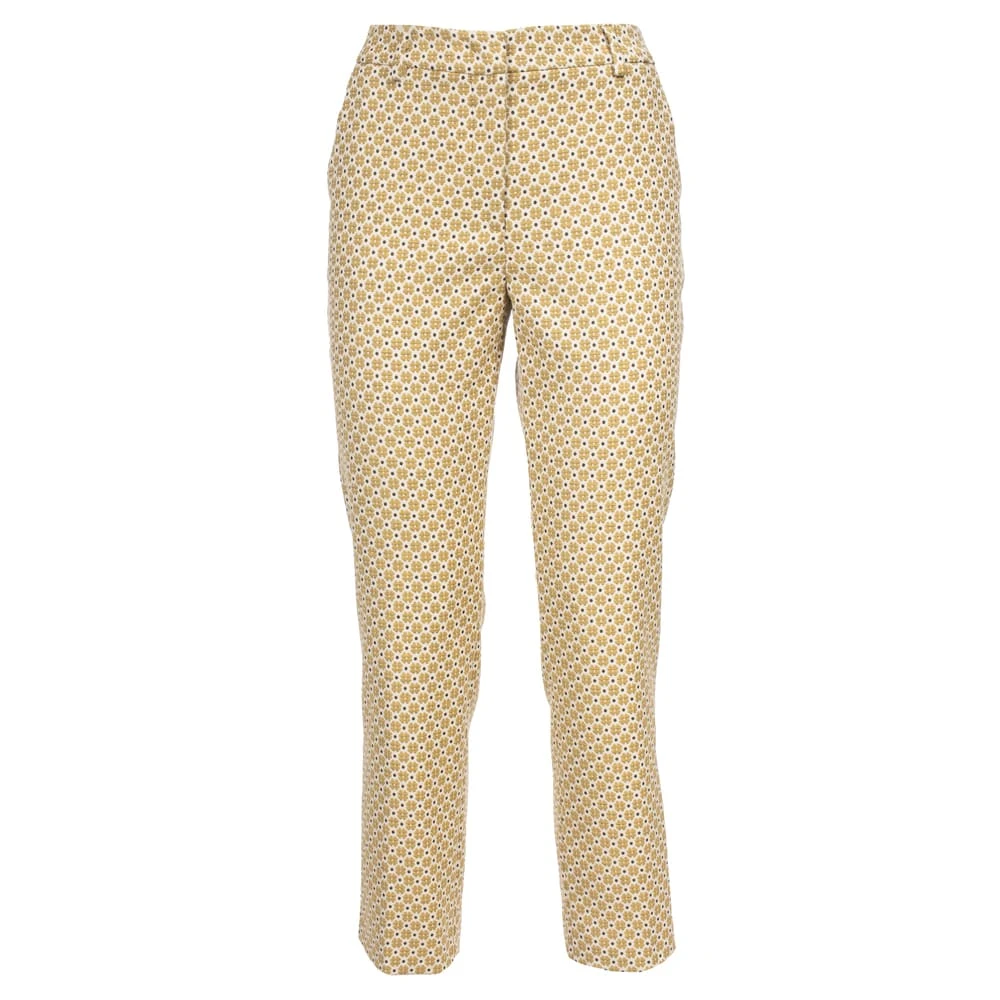Max Mara Weekend Cropped Trousers Yellow Dames