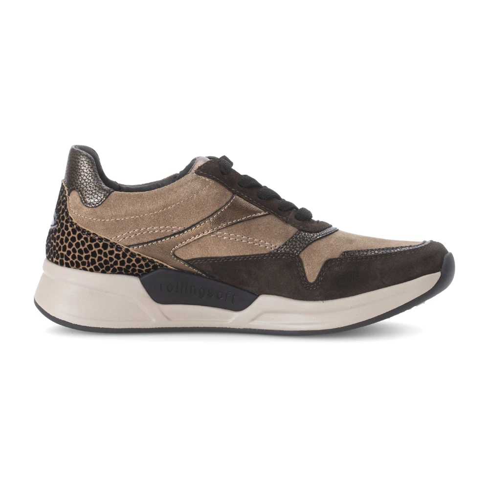 Gabor Bruine rollende sneaker voor vrouwen Dames Schoenen Veelkleurig Multicolor