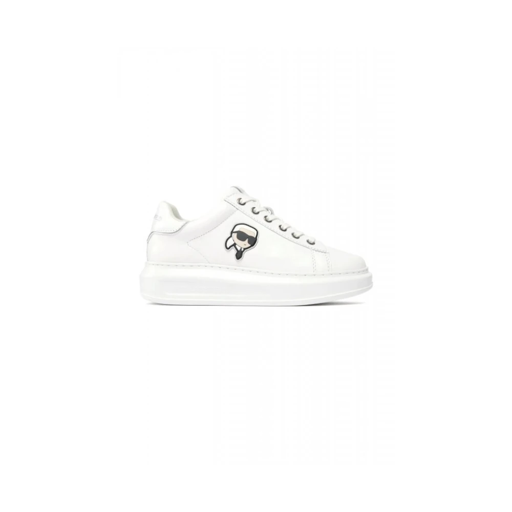 Karl Lagerfeld Kapri leren sneakers Dames Schoenen Wit