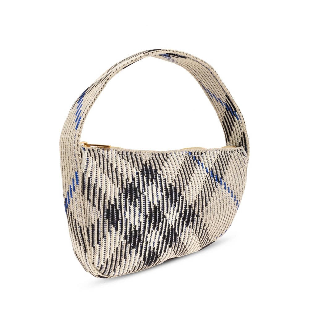 Burberry Geruite Handtas Gray Dames