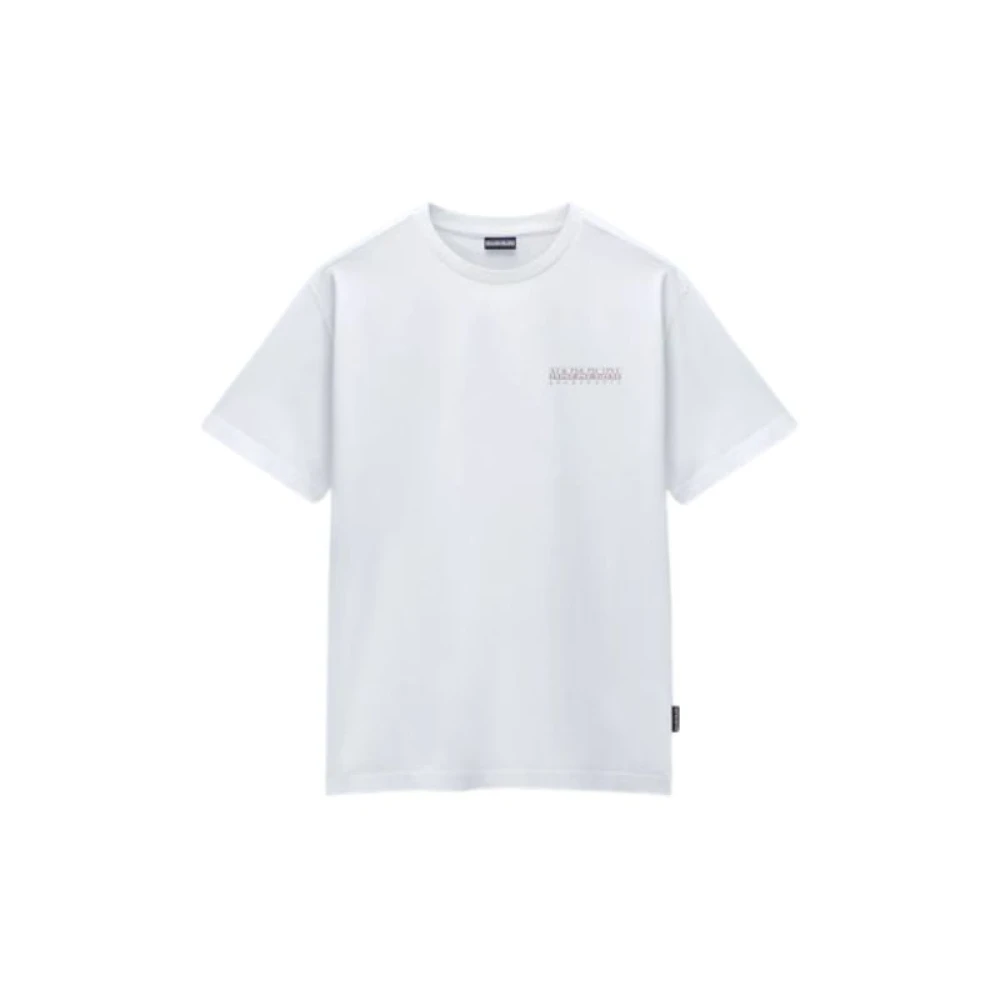 Napapijri Heren Albula Korte Mouw T-Shirt White Heren