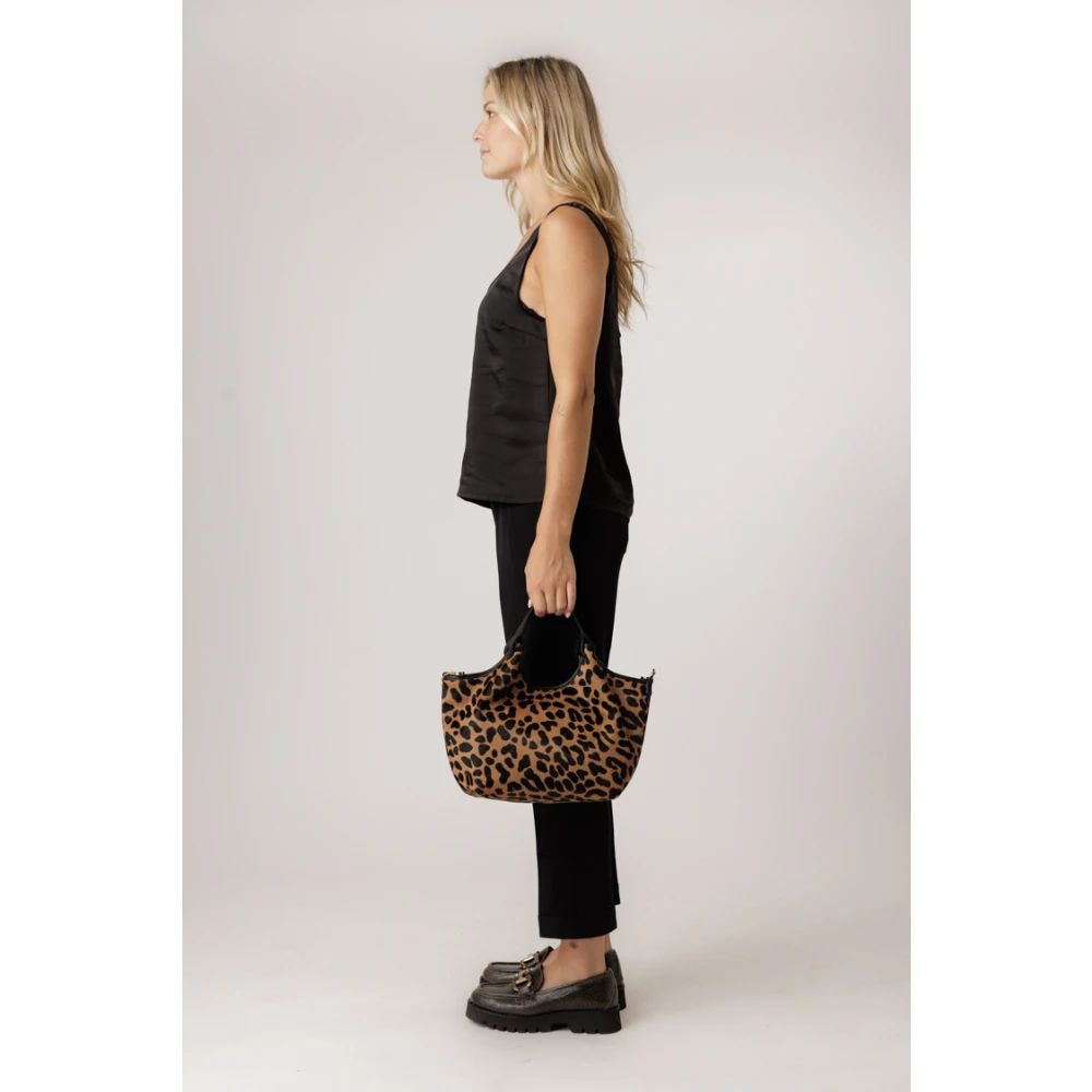 Samsøe Zwarte Rechte Broek met Elastische Tailleband Black Dames