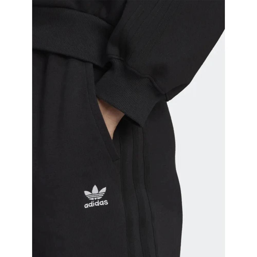 Adidas Joggingbroek in effen kleur met veterdetail Black Dames