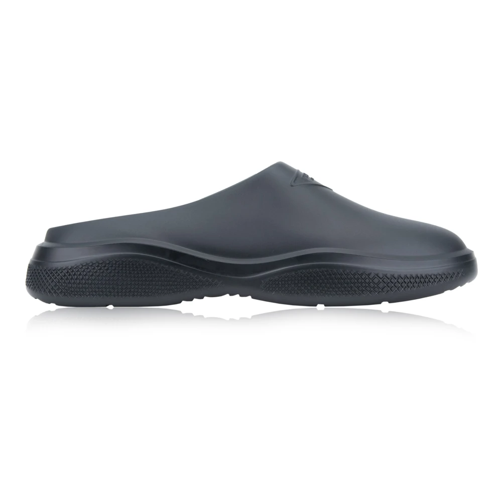 Prada Herr Slip-On Sandaler Black, Herr