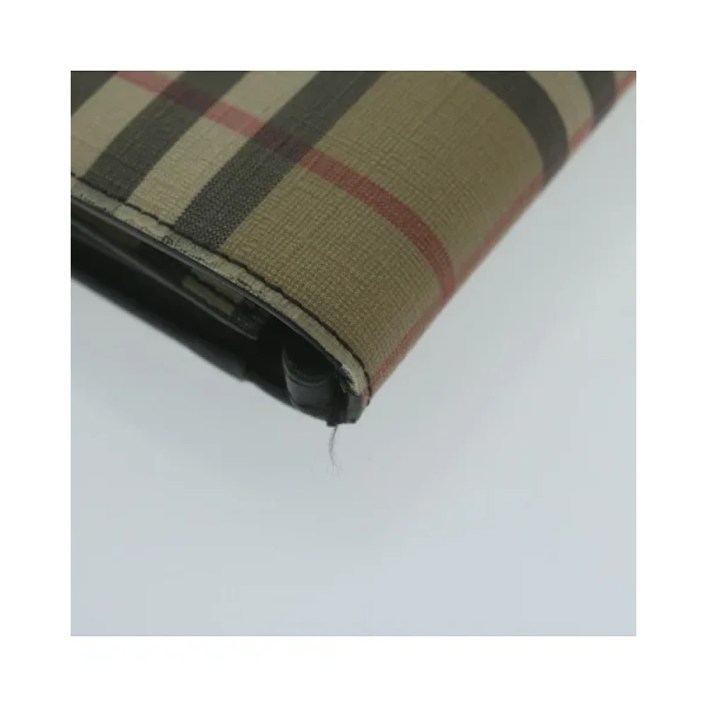 Burberry Vintage Pre-owned Plastic wallets Beige Dames