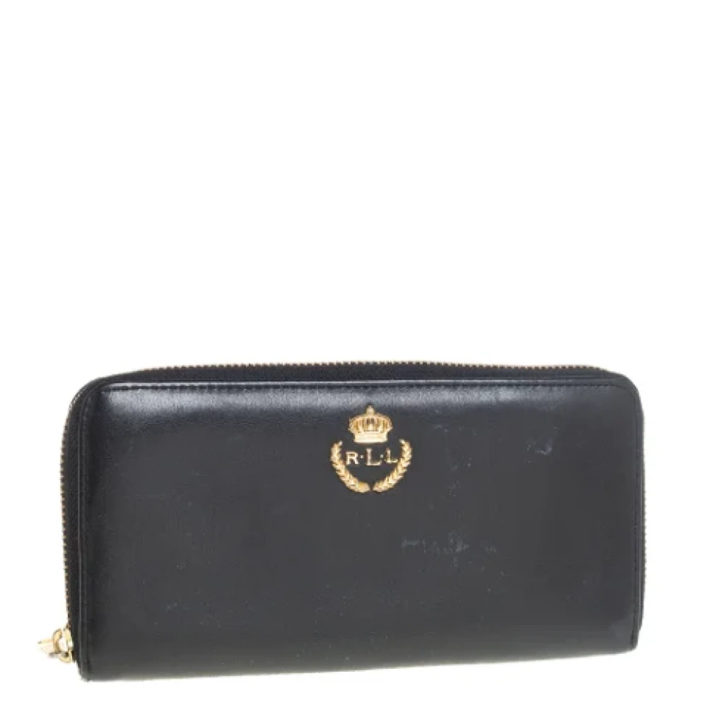 Ralph Lauren Pre-owned Leather wallets Black Dames