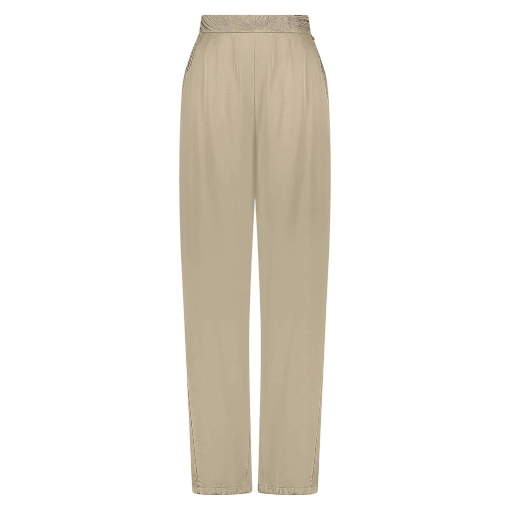 Nukus Zijden Josephine Broek Beige Dames