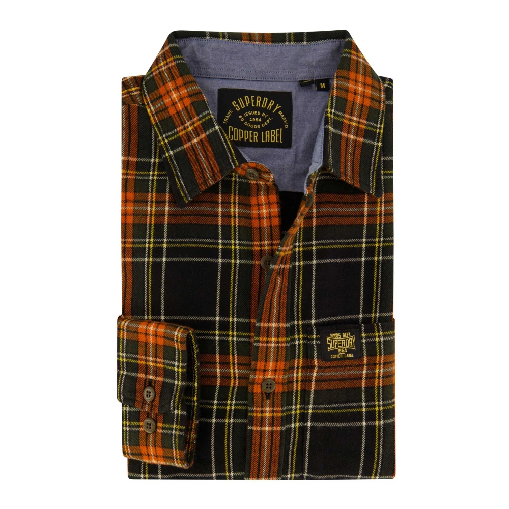 Superdry Casual Oranje Overhemd Orange Heren