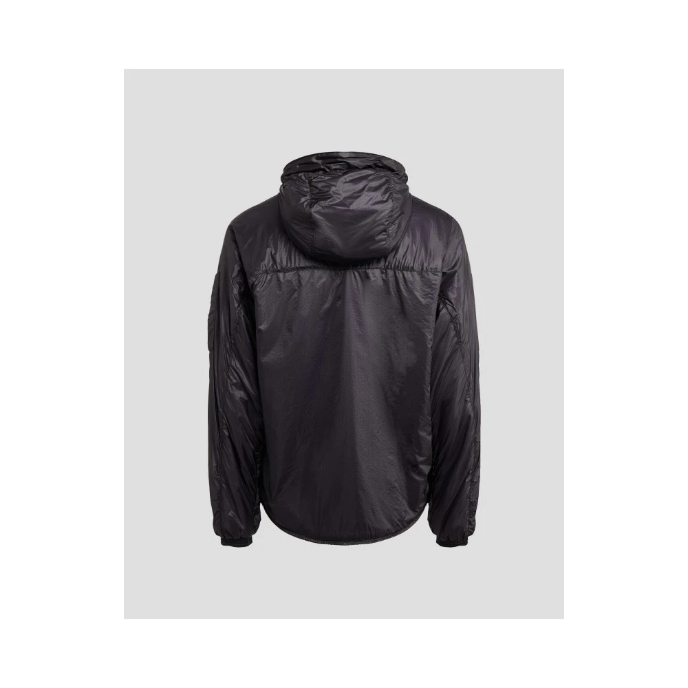 C.P. Company Gewatteerde Hoodie met Lens Detail Black Heren
