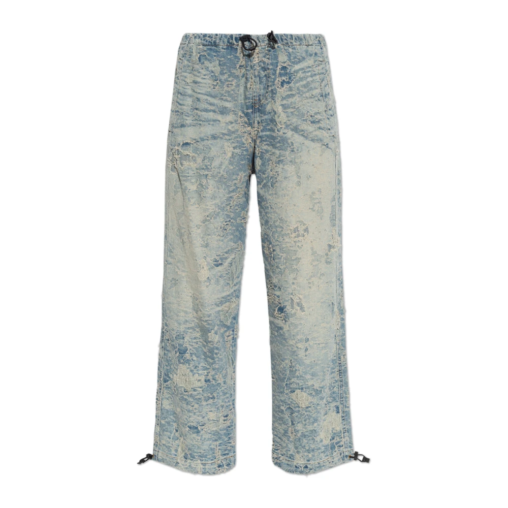 Diesel Blauwe Denim Jeans Blue Heren