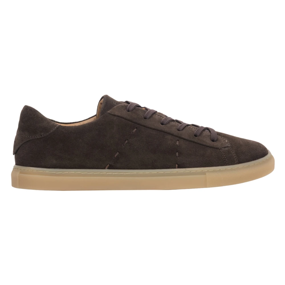 Estro Velours Sneakers Heren Schoenen Bruin
