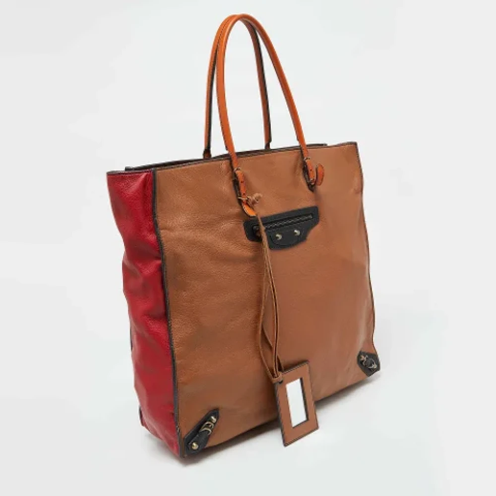 Balenciaga Vintage Pre-owned Leather balenciaga-bags Brown Dames