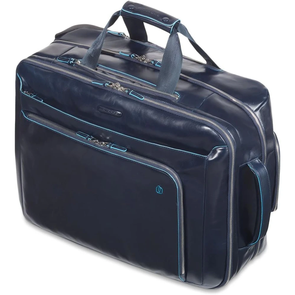 Piquadro Blauw Vierkant Koffer Blue Unisex