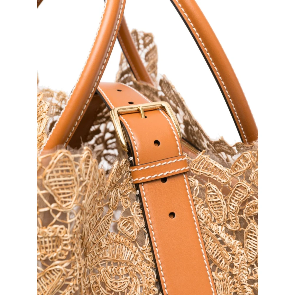 Ermanno Scervino Beige Shopper Tas voor Vrouwen Beige Dames