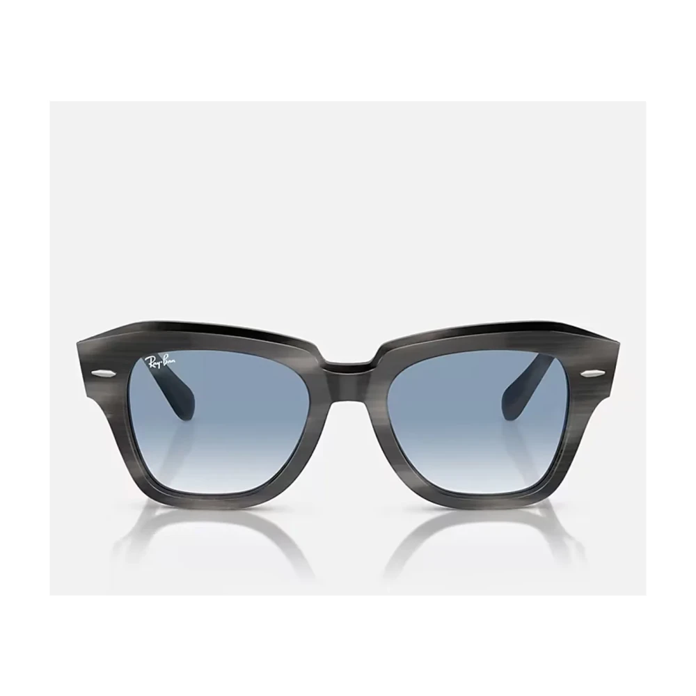 Ray-Ban Unisex Gray Square Style Sunglasses State Street Rb2186