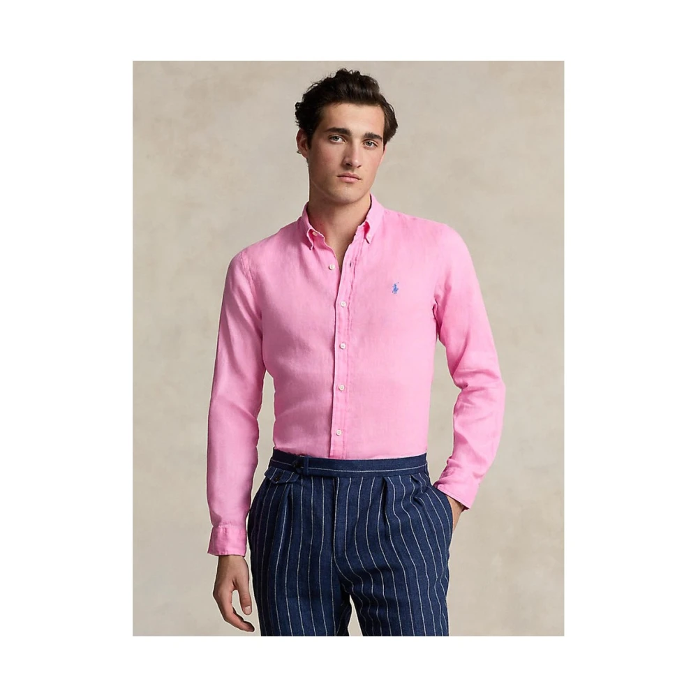 Ralph Lauren Klassiek Herenoverhemd Pink Heren