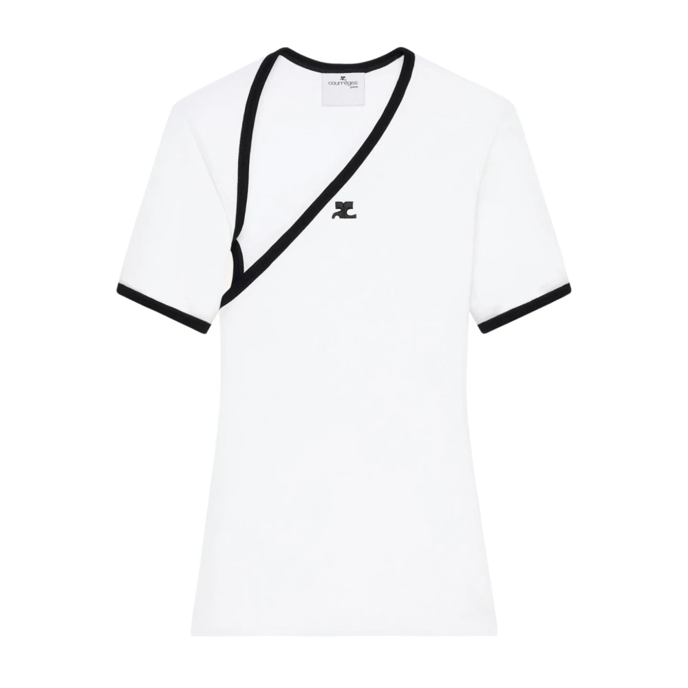 Courrèges Stijlvolle T-shirts en Polos White Dames