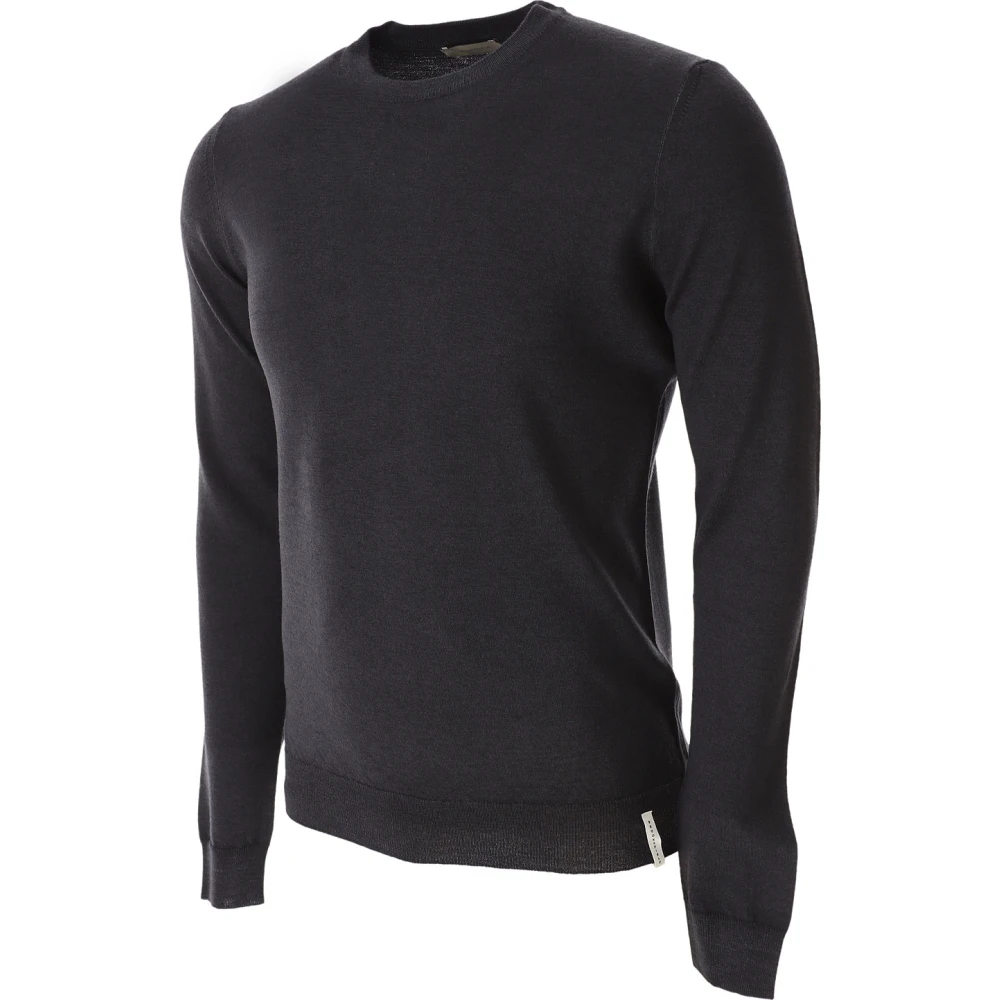 Brooksfield Round-neck Knitwear Gray Heren