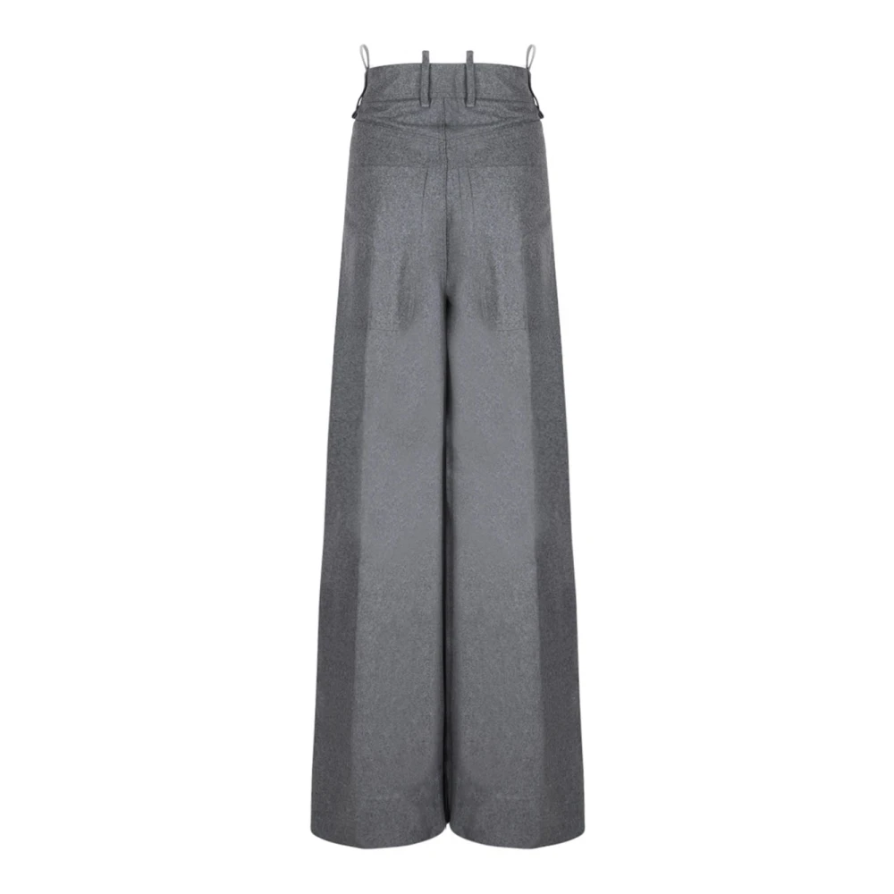 The Attico Grijze Broek Elegante Stijl Gray Dames