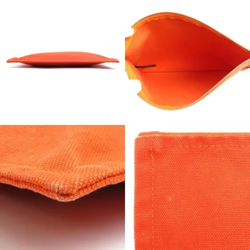 Hermès Vintage Pre-owned Fabric pouches Orange Dames