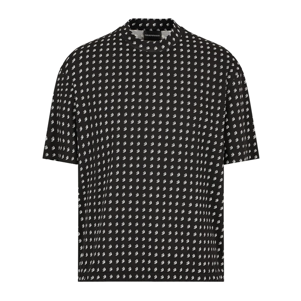 Emporio Armani Stijlvolle Jersey T-shirts en Polos Black Heren