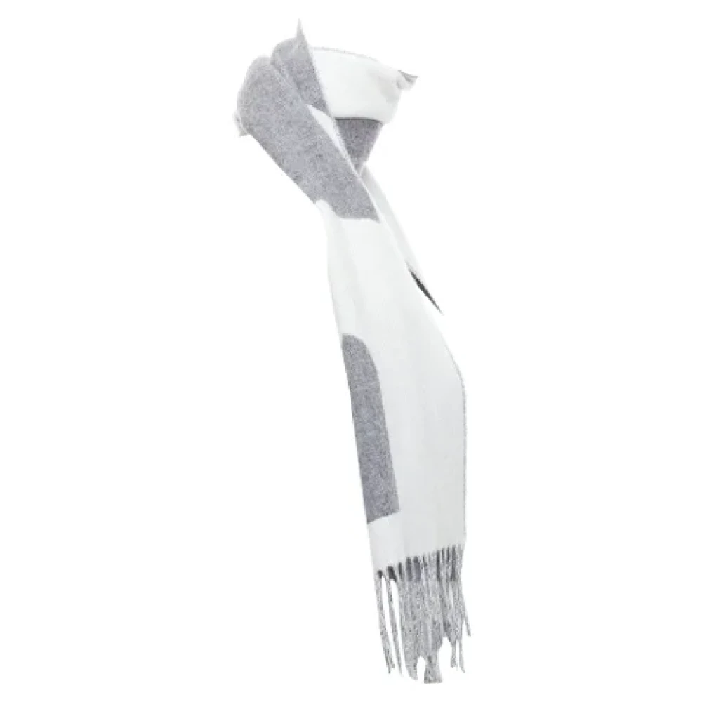 Hermès Vintage Pre-owned Fabric scarves Gray Dames