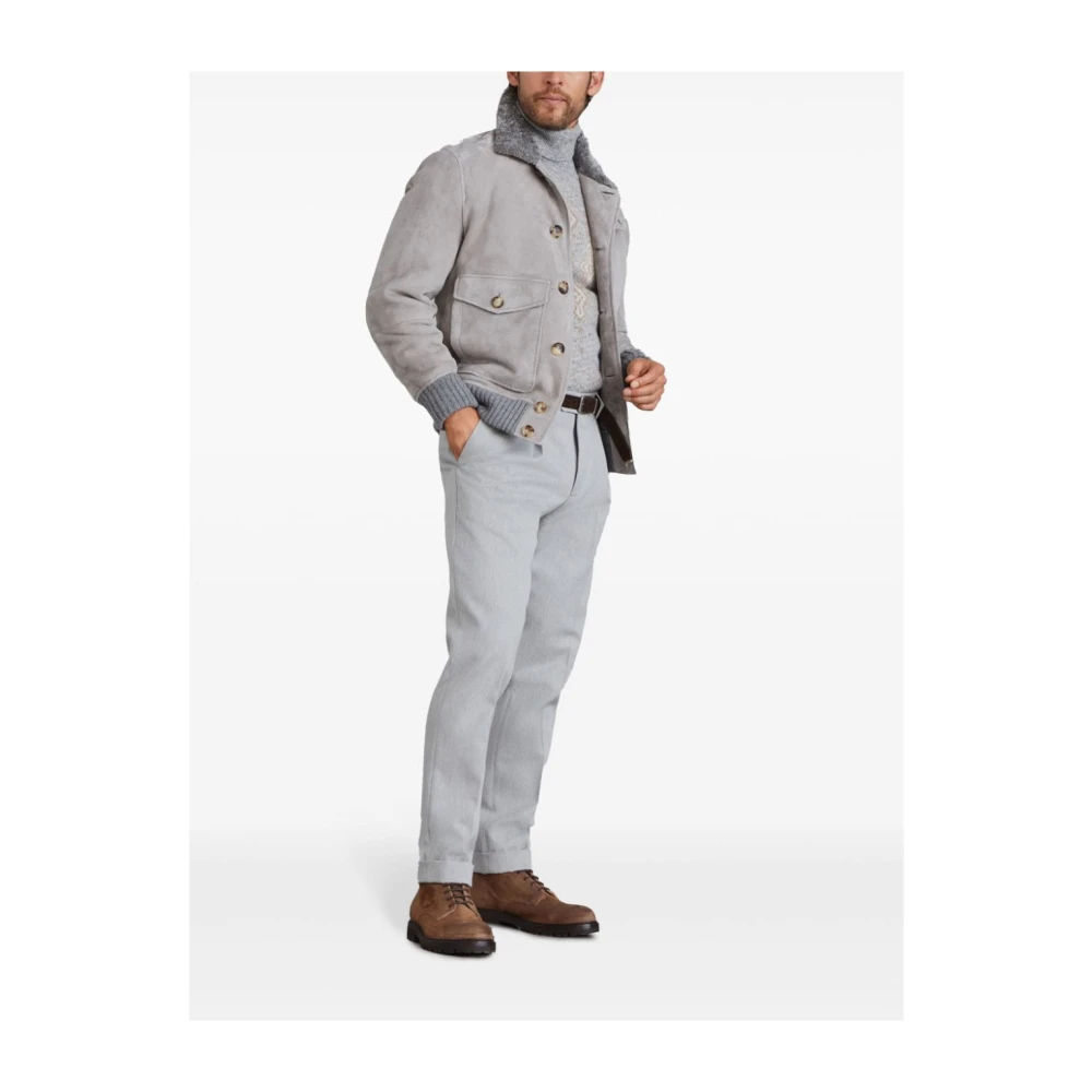 BRUNELLO CUCINELLI Grijze Sweatshirt Aw24 Herenmode Gray Heren