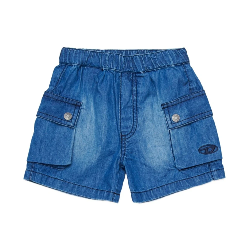 Diesel Boys Blue Shorts, 18 M, Pilydshortb Cargo Shorts