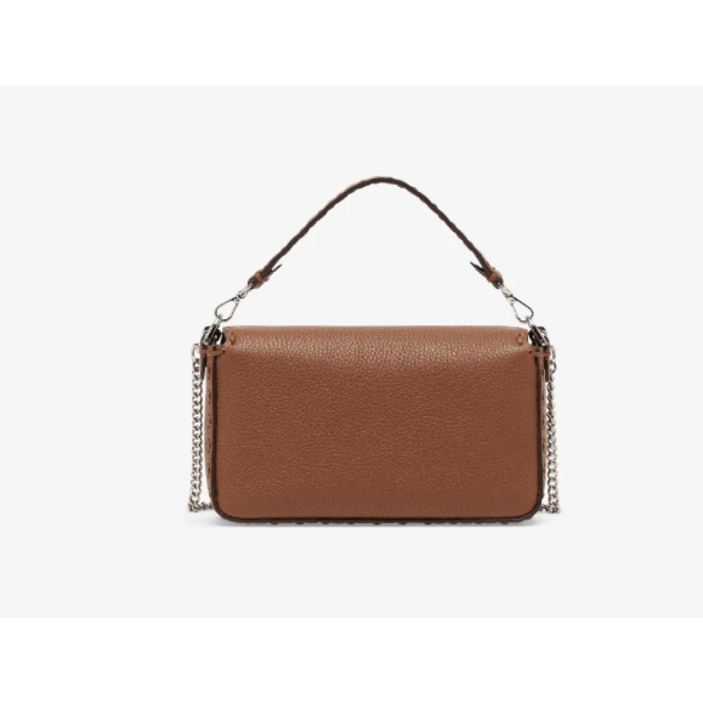 Fendi Bruine Crossbody Tas met FF Logo Brown Dames