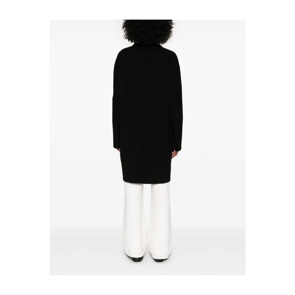 SPORTMAX Zwarte knoopjas met zakken Black Dames
