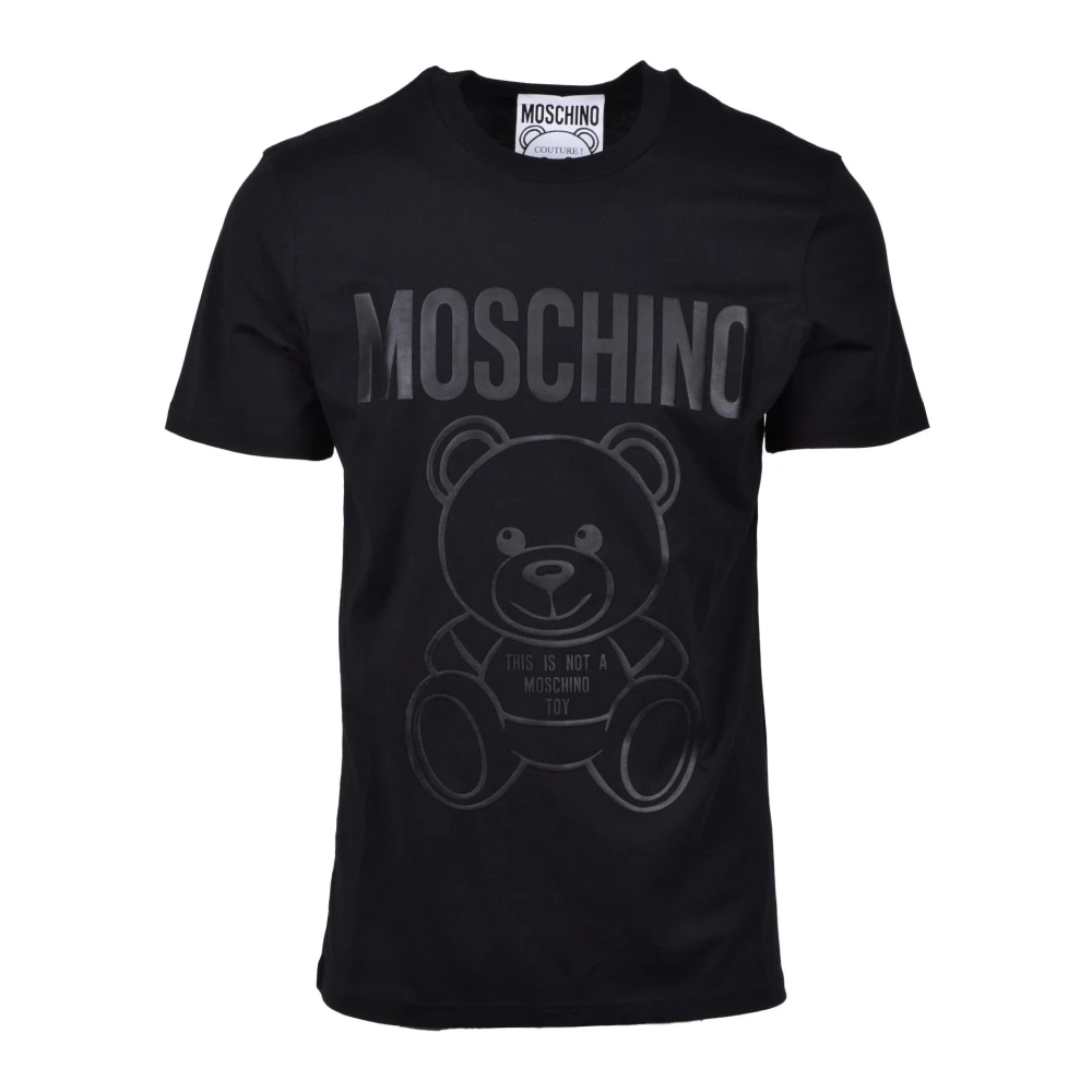 Moschino Couture T-shirt 100% Katoen Black Heren