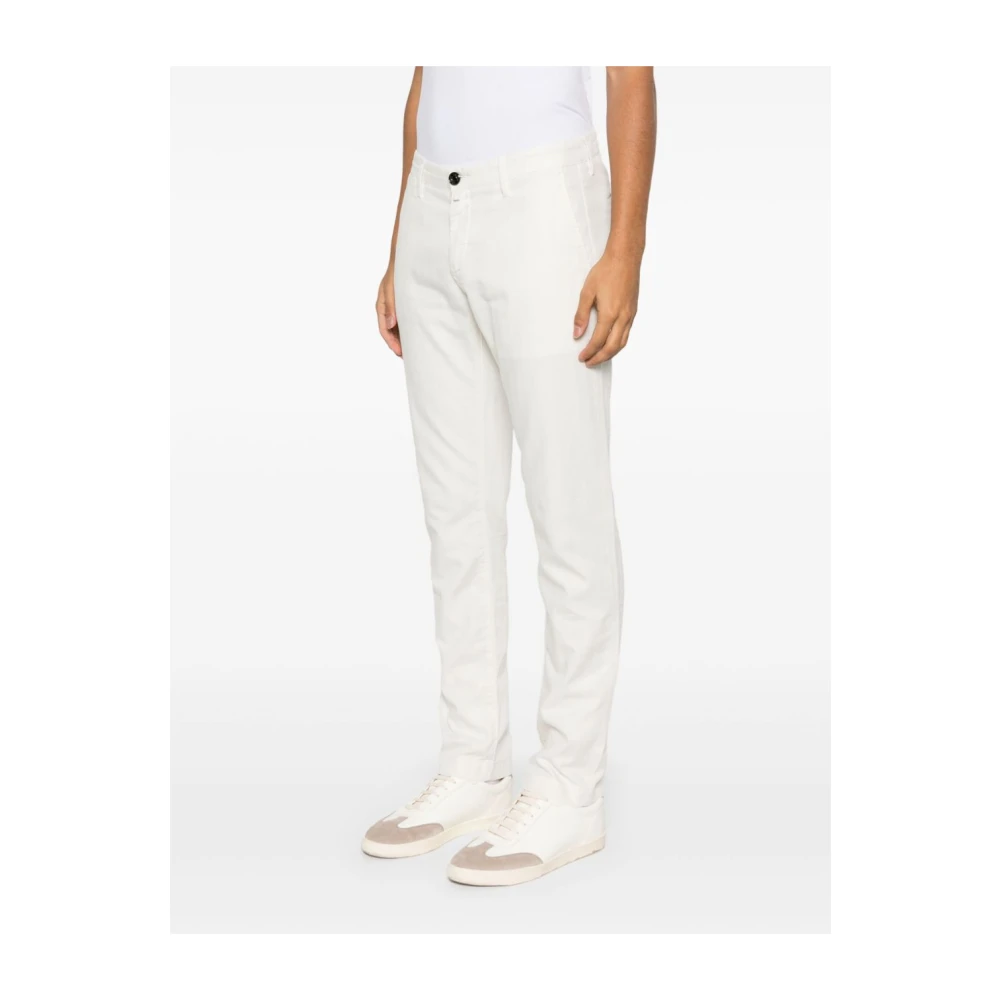 Jacob Cohën Beige Jeans met Witte Details Beige Heren