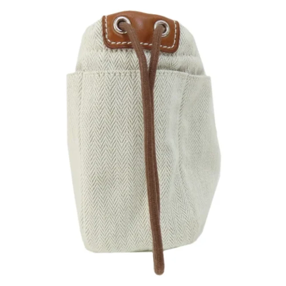 Hermès Vintage Pre-owned Fabric pouches Beige Dames