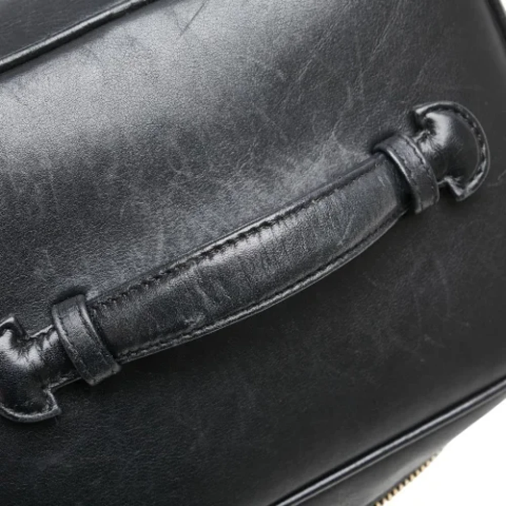 Chanel Vintage Pre-owned Leather handbags Black Dames