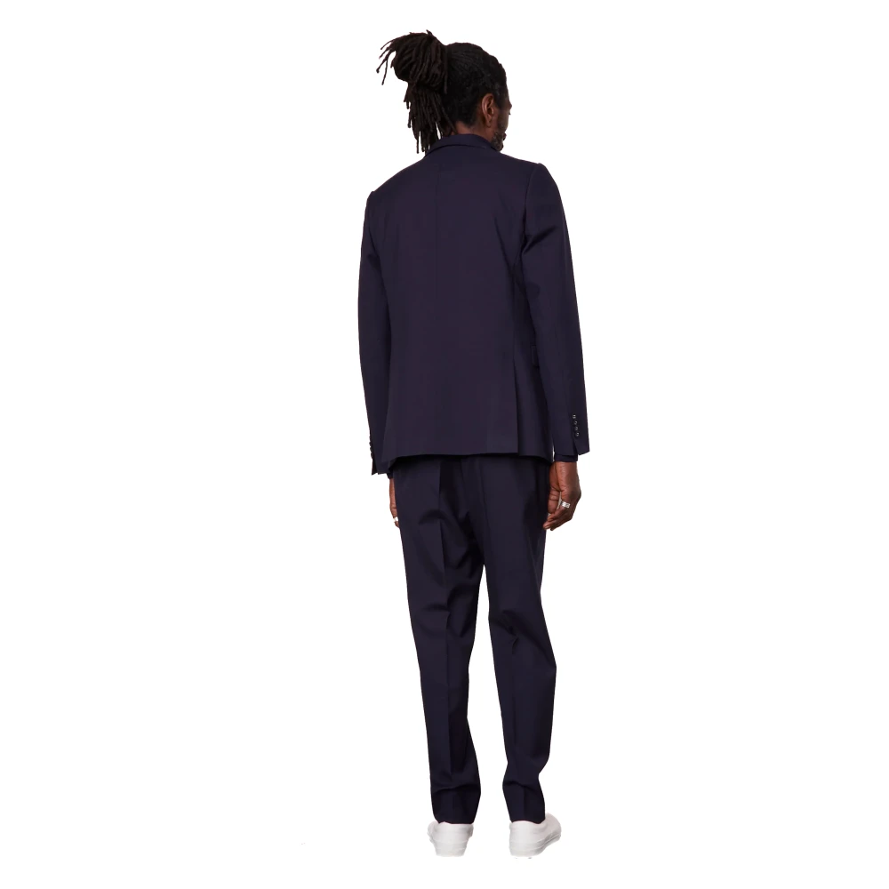 Officine Générale Blauwe Wol 3ply Jas Blue Heren