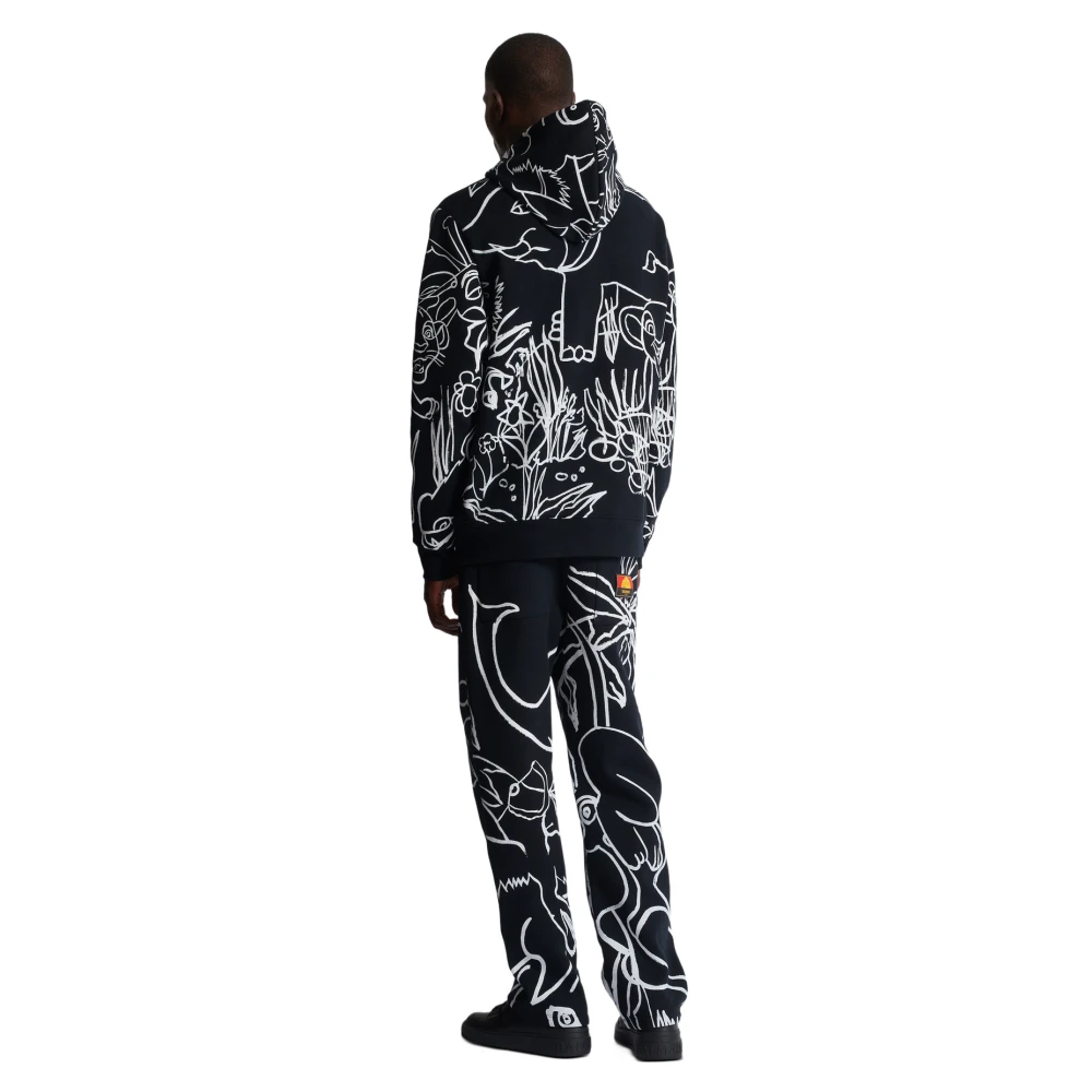 Balmain Disney x : The Lion King Hoodie met print kind Black Heren