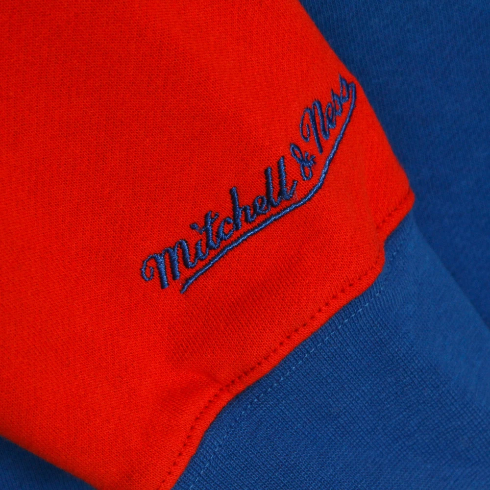 Mitchell & Ness NBA Fusion Fleece Hoodie Blue Heren
