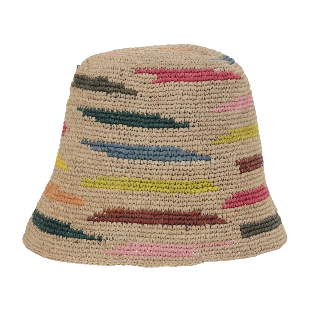 Ibeliv Raffia Bucket HAT Multicolor Dames