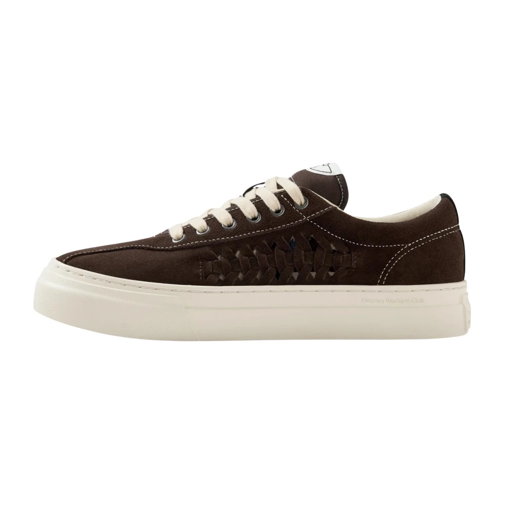 S.w.c. Stepney Workers Club Dellow Woven Suede Heren Schoenen Bruin