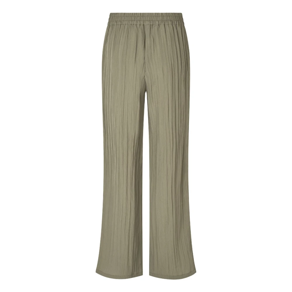 MbyM Groene Gestreepte Wijde Broek Green Dames