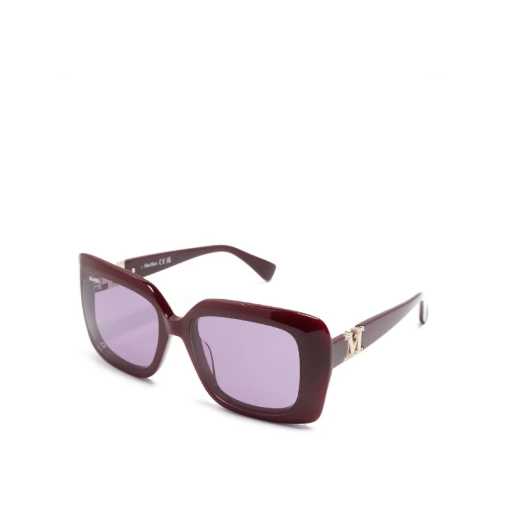 Max Mara Brun/Havana Solglasögon Purple, Dam